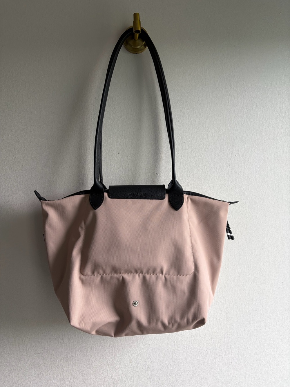 Longchamp Energy XXL Long Handle Dusty Rose Tote with Black Trim - Picture 2 of 14